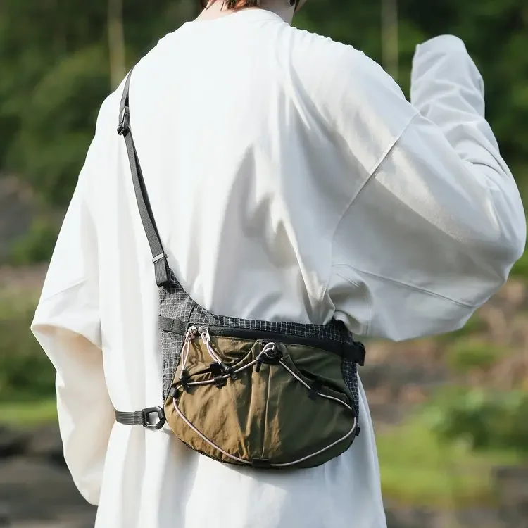 Colorblock Outdoor Crossbody Sling Bag, Adjustable Strap, For Daily Commute Hiking Travel For Men Women