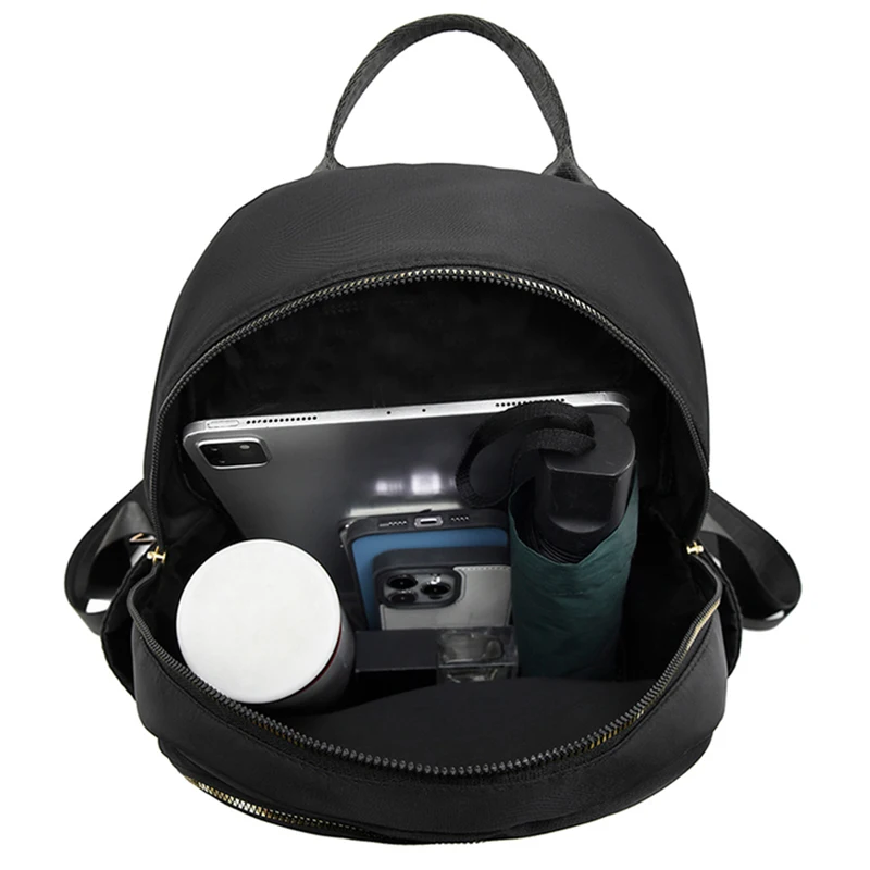 Daily Wear Soft Fabric Women Backpack Side Pocket Design, Simple Multi-color Rucksack for Casual Street Matching