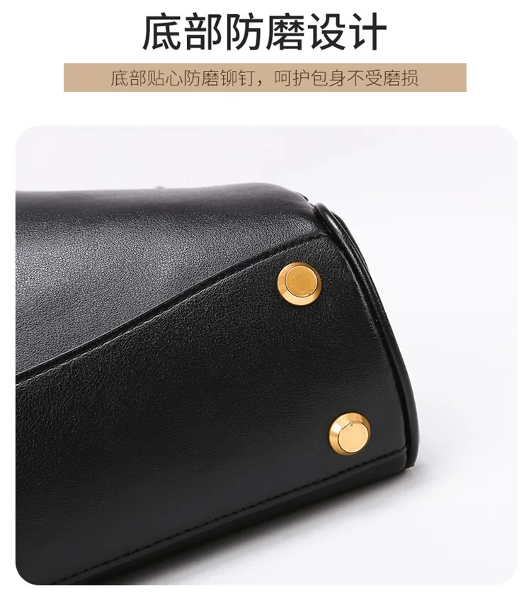 New Stylish Large-capacity Platinum Bag Women's Casual Versatile Commuting Crossbody Bag Modern Neutral Business Handbag