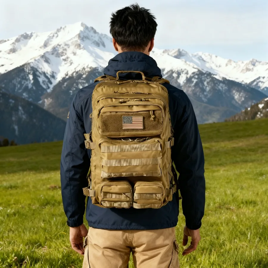 50L/30L MOLLE Assault Pack, Tactical Backpack Military Army Camping Rucksack, 3-Day Pack