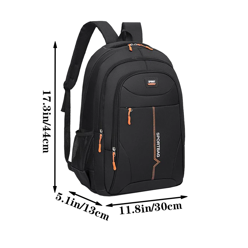Functional Multi-pocket Backpack, Secure Zip Closure Nylon Daypack Suitable for Hiking, Weekend Trips and Office Work