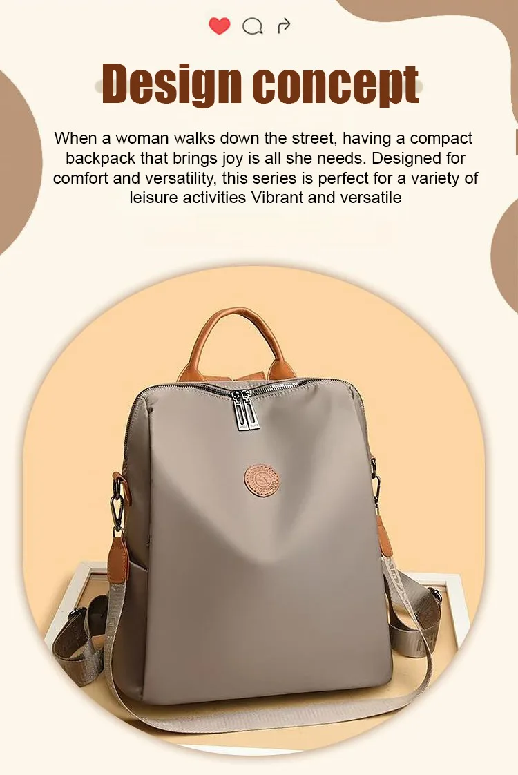 Thickened Oxford Fabric Backpack with Multiple Carrying Methods, Large Capacity, Luggage Trolley Compatible