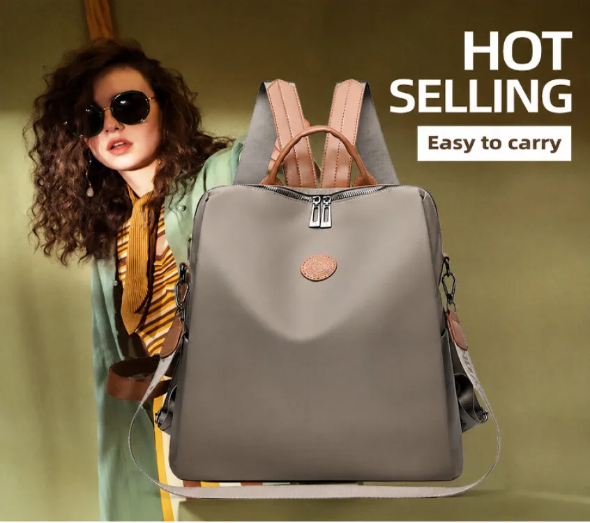 Thickened Oxford Fabric Backpack with Multiple Carrying Methods, Large Capacity, Luggage Trolley Compatible