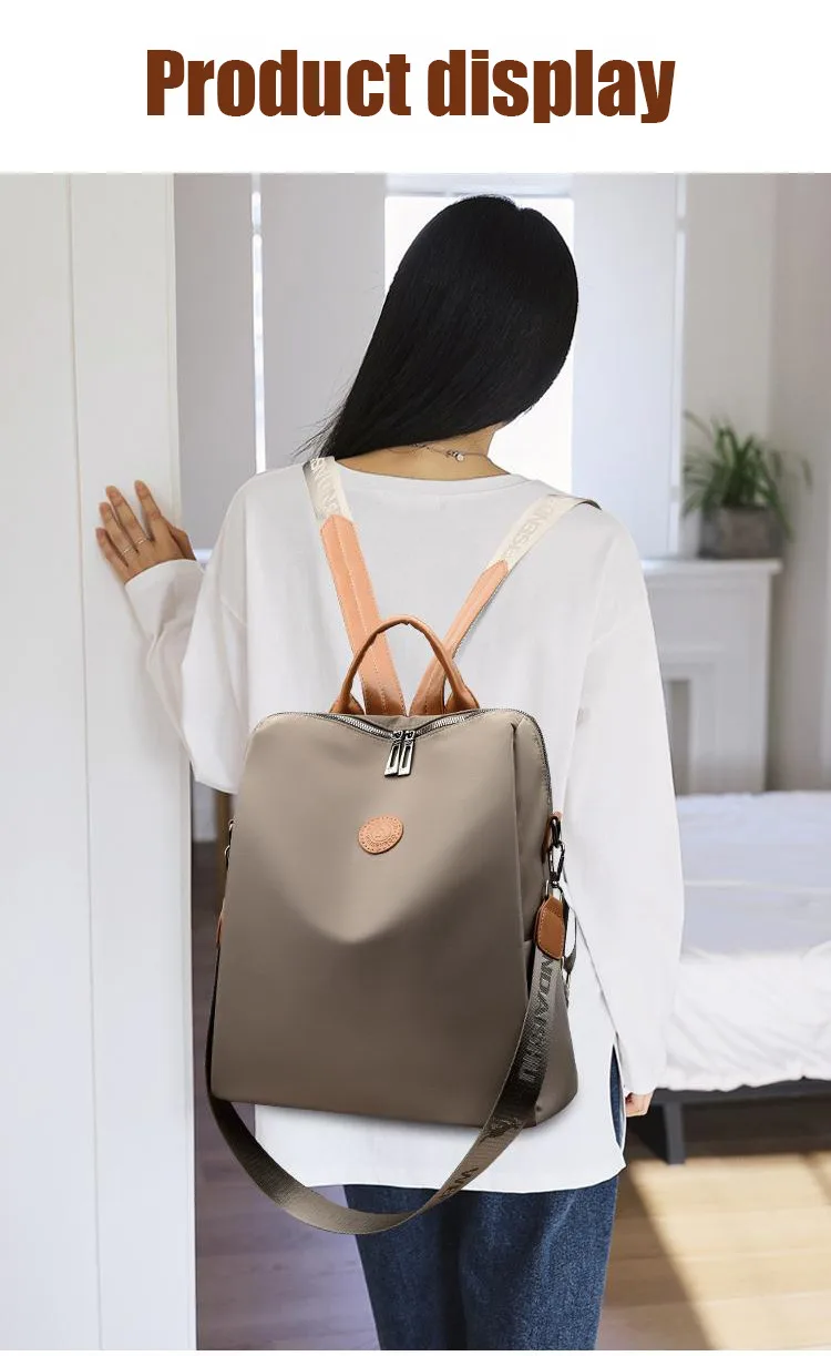 Thickened Oxford Fabric Backpack with Multiple Carrying Methods, Large Capacity, Luggage Trolley Compatible