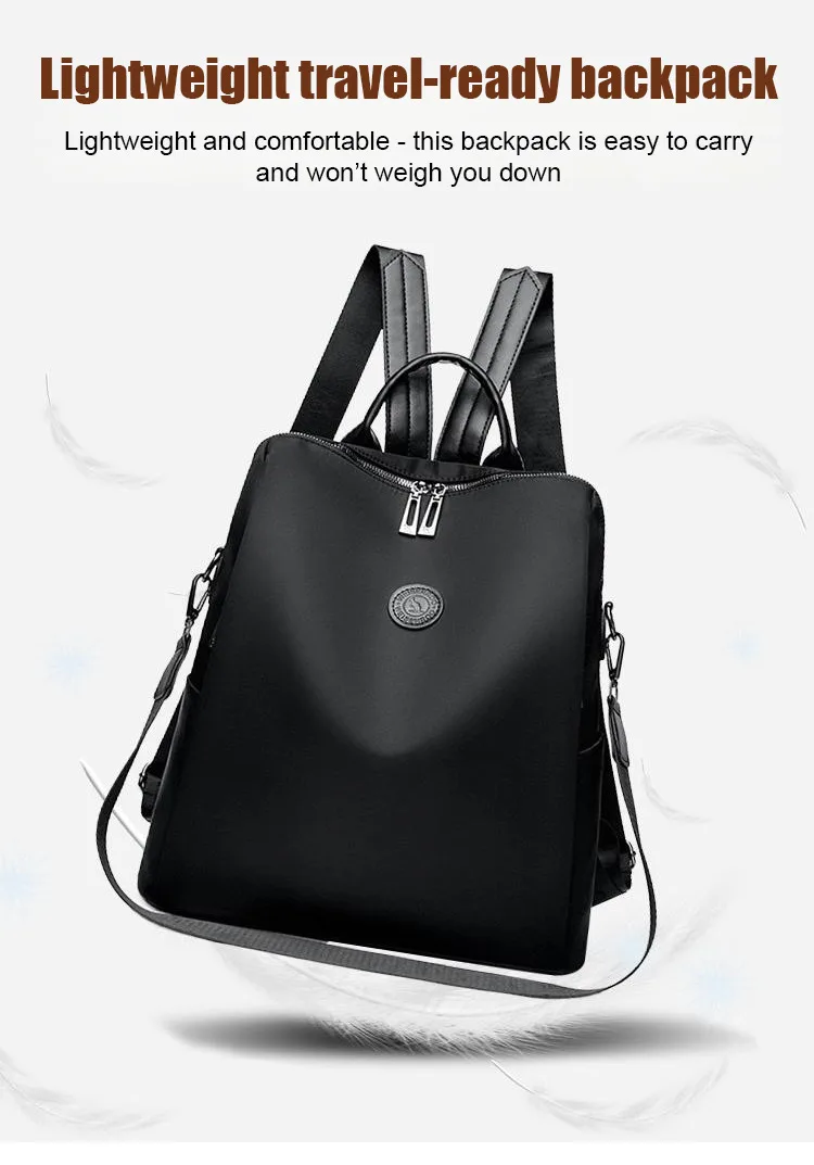 Thickened Oxford Fabric Backpack with Multiple Carrying Methods, Large Capacity, Luggage Trolley Compatible