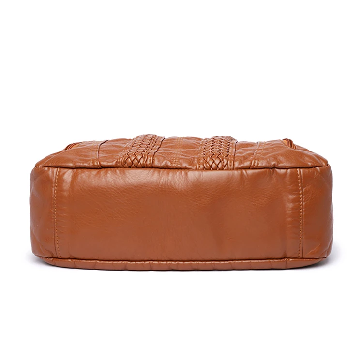 Women's Retro Crossbody Bag, Large Capacity Convertible Shoulder Bag and Handbag, Synthetic Leather with Zipper, Suitable for Da