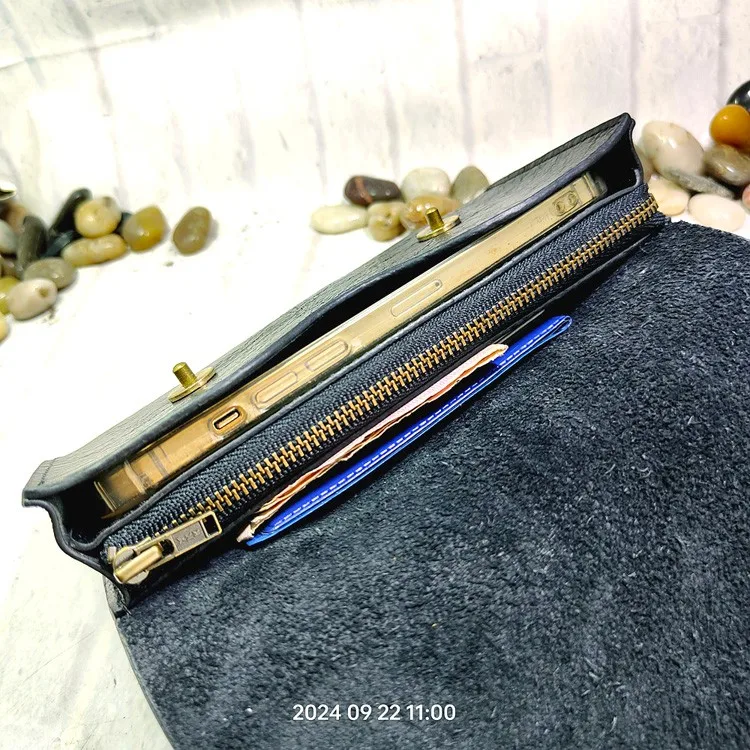 Small Waist Bag Genuine Leather Belt Pack Mobile Phone Leather Sheath Wallet Card Holder Car Key Case House Key Pouch 3618