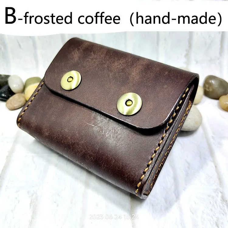 Small Waist Bag Genuine Leather Belt Pack Mobile Phone Leather Sheath Wallet Card Holder Car Key Case House Key Pouch 3618