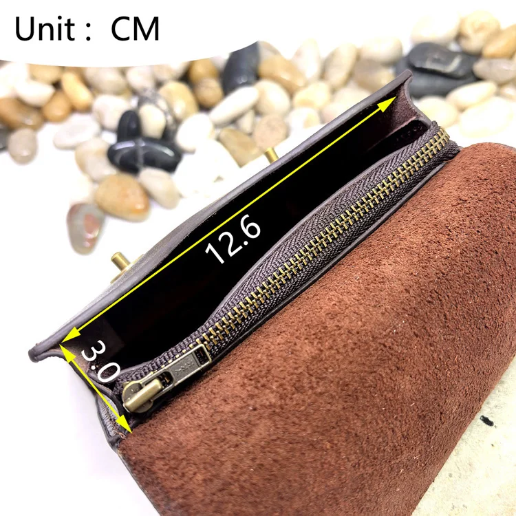 Small Waist Bag Genuine Leather Belt Pack Mobile Phone Leather Sheath Wallet Card Holder Car Key Case House Key Pouch 3618