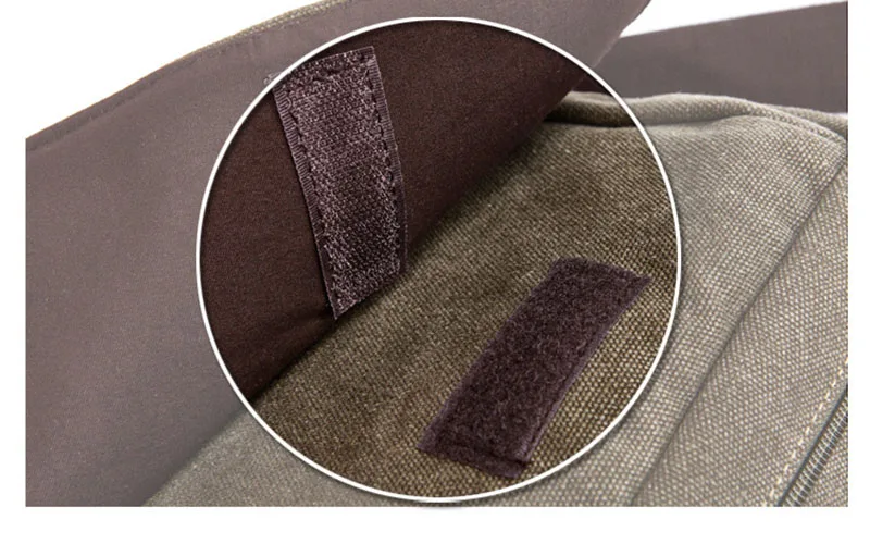 Casual Portable Men's Shoulder Bag Solid Vintage Canvas Messenger Bags Trend Cellphone Crossbody Satchel For Men Purse