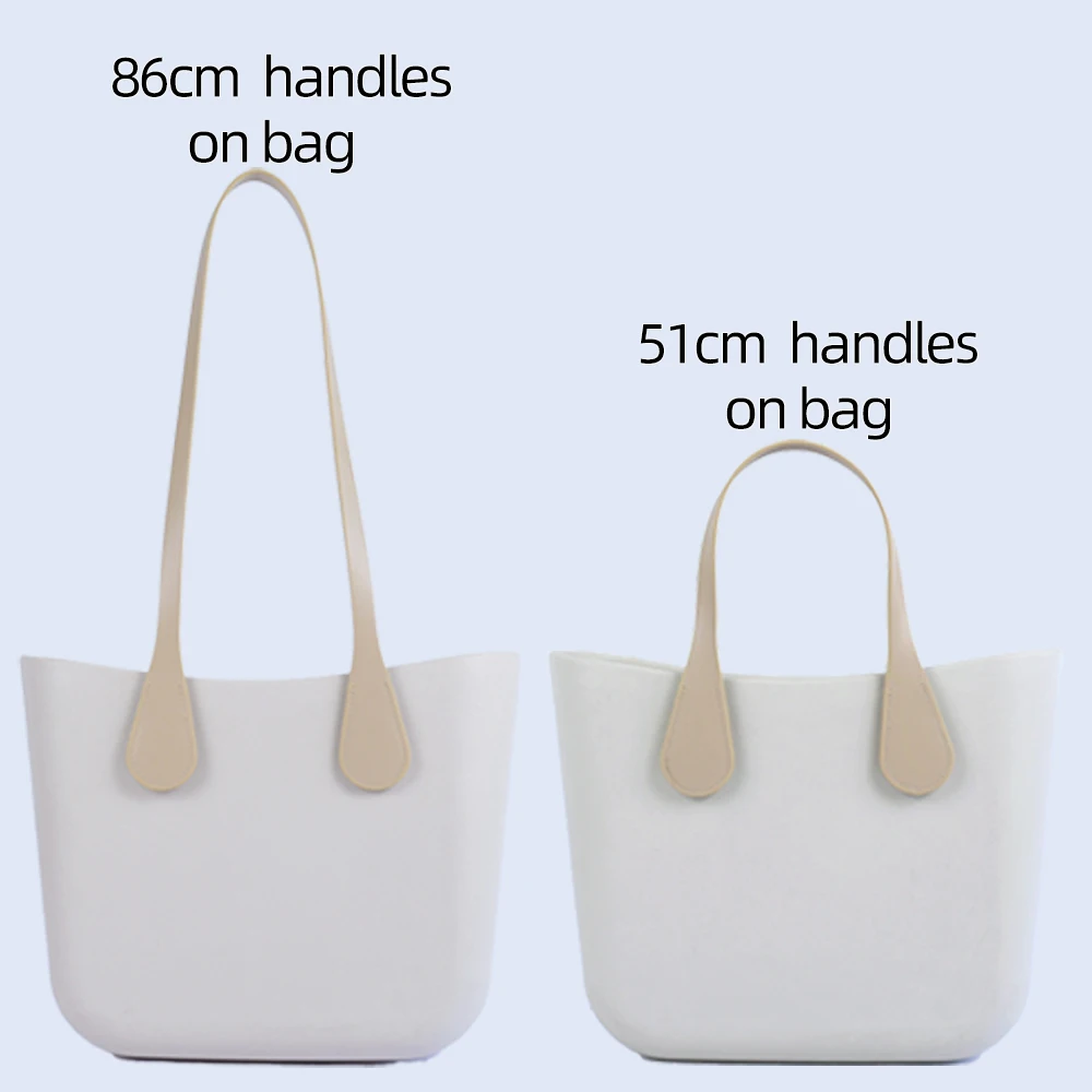 New 1 Pair Long Short Obag Handles Smooth Surface Pu Leather Shoulder Hand Held Straps 86cm 51cm Bag Accessories for O Bag