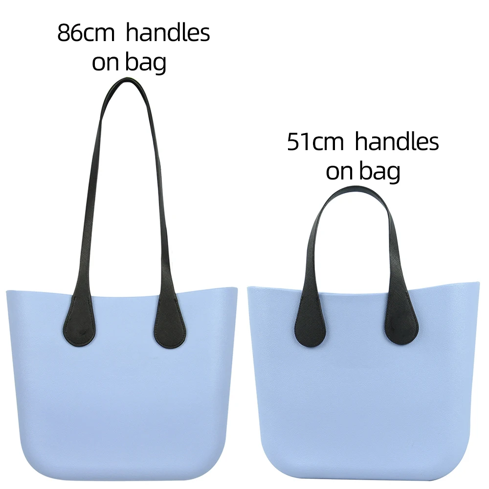 New 1 Pair Long Short Obag Handles Smooth Surface Pu Leather Shoulder Hand Held Straps 86cm 51cm Bag Accessories for O Bag