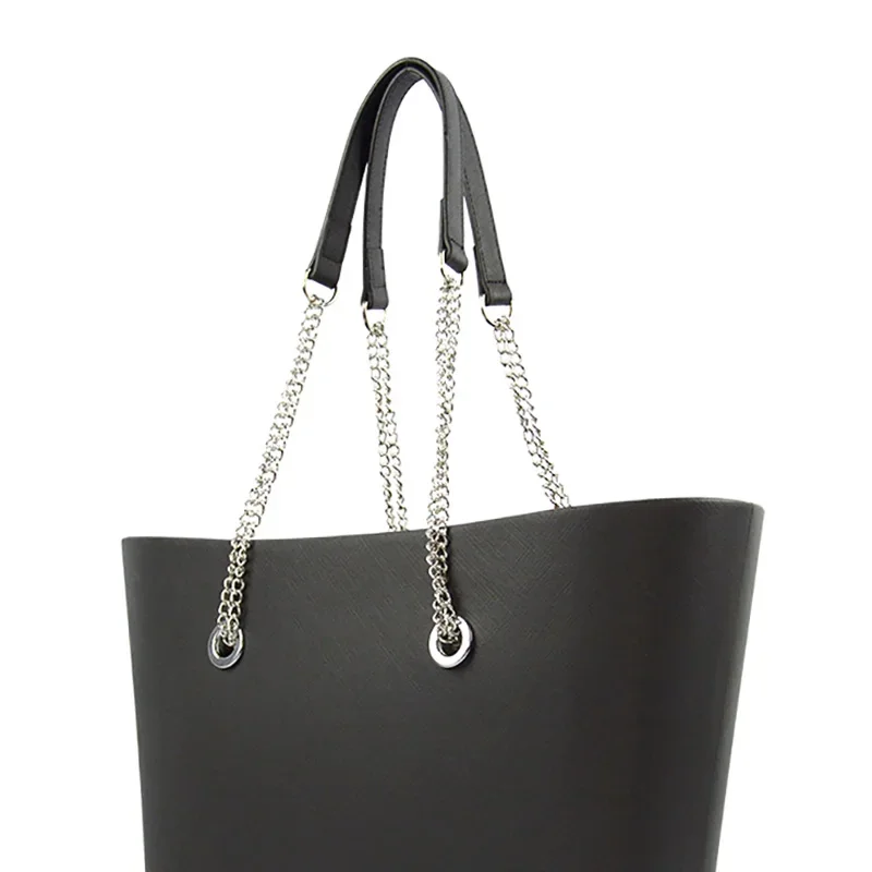 New 1 Pair Obag Silver Long OT Double Chain With Metal Plating Screw For OBag Handle O Bag Women Bag Shoulder HandBag