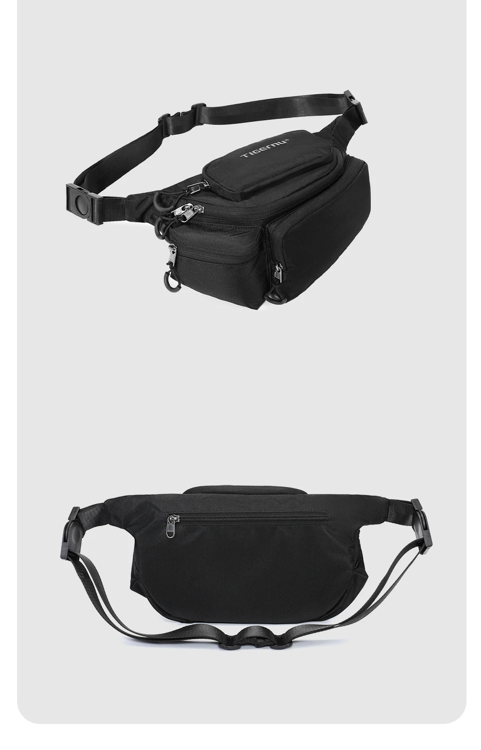 Tigernu Chest Bags Men's Shoulder Bag Fanny Packs For Men Hip Sack Crossbody Bag Men Sling Bag Men's Breasts Tactical Bags Male