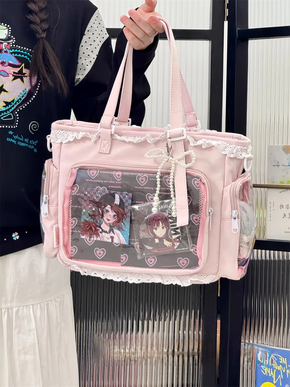 Ballet Girl Large Appetite Itabag Japanese Two-Dimension Single Shoulder Crossbody Bag Gift For Friends Women'S Handbag