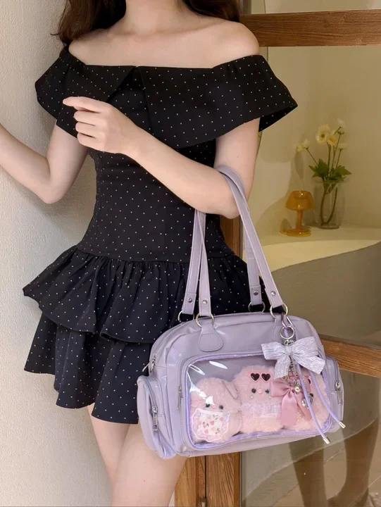 Cute Bar Ita Bag, 3-Color Versatile Bowling Bag, Portable Crossbody & Backpack, New Arrival