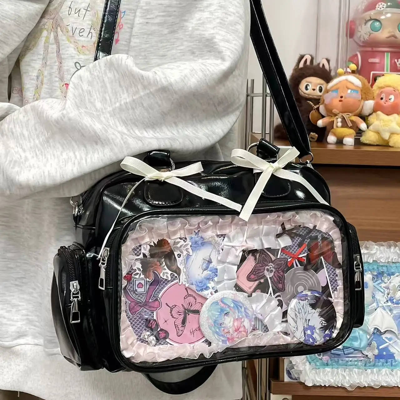 Cute Bar Ita Bag, 3-Color Versatile Bowling Bag, Portable Crossbody & Backpack, New Arrival