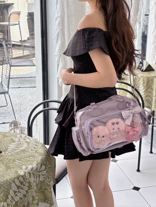Cute Bar Ita Bag, 3-Color Versatile Bowling Bag, Portable Crossbody & Backpack, New Arrival