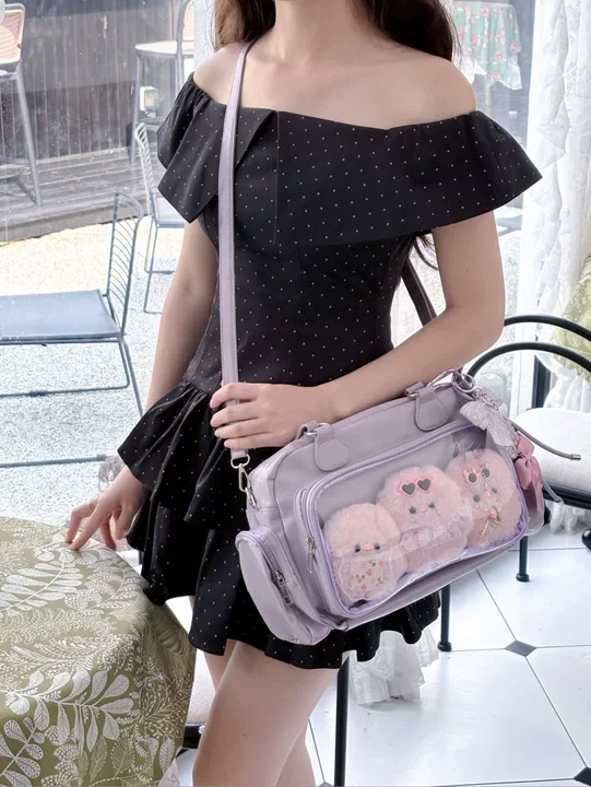 Cute Bar Ita Bag, 3-Color Versatile Bowling Bag, Portable Crossbody & Backpack, New Arrival