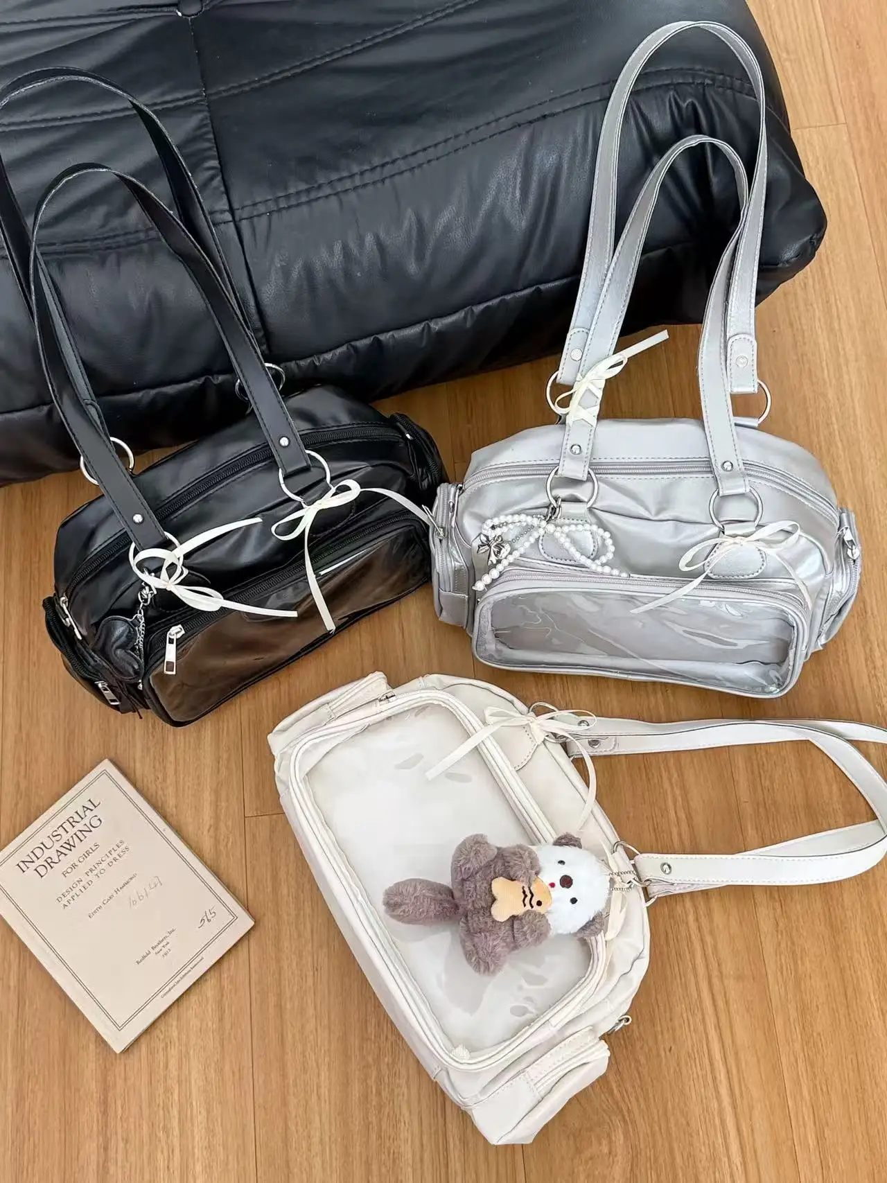 Cute Bar Ita Bag, 3-Color Versatile Bowling Bag, Portable Crossbody & Backpack, New Arrival