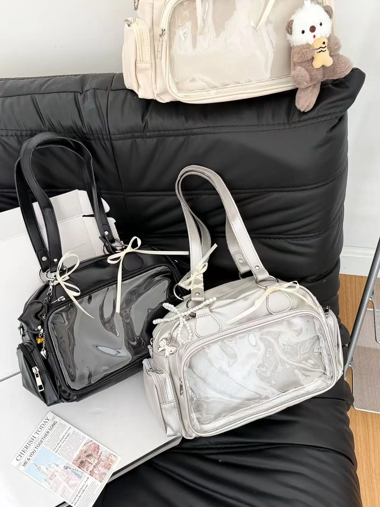 Cute Bar Ita Bag, 3-Color Versatile Bowling Bag, Portable Crossbody & Backpack, New Arrival