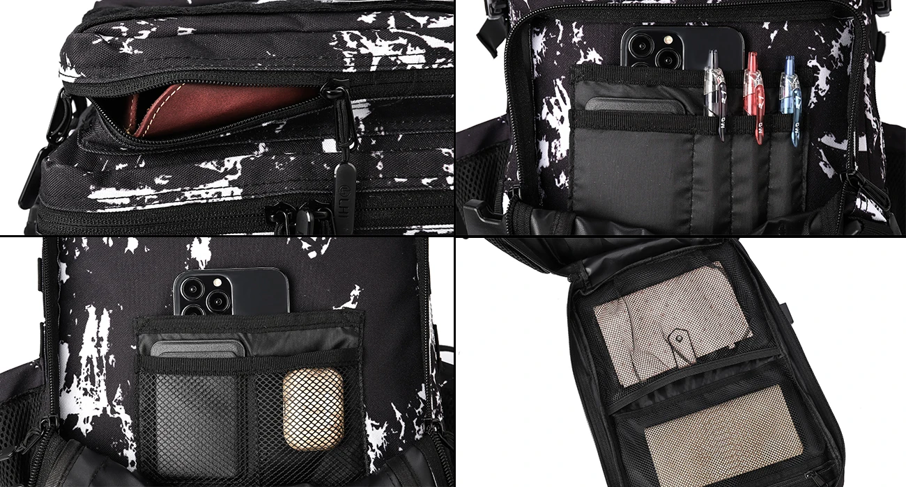 LHI 25L Tactical Backpack for Women Fitness Athlete Gym Out Bag Small Outdoor Sports Travel Rucksack with Bottle Holder