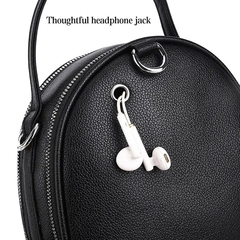 A High-Quality Multi-Functional Small Backpack for Ladies, a New Mini Handbag in Solid Color, with a Casual School Style