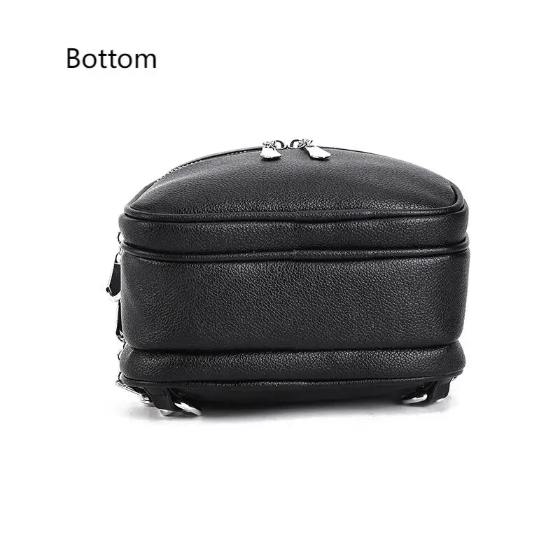 A High-Quality Multi-Functional Small Backpack for Ladies, a New Mini Handbag in Solid Color, with a Casual School Style