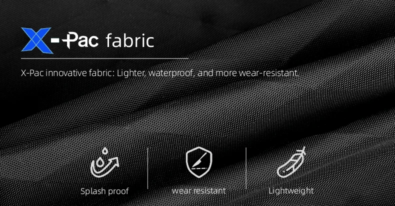 HcanKcan Men's Shoulder Bag Lightweight Crossbody Bag Multiple Pockets Waterproof X-Pac Fabric Travel Bag Portable Storage Bag