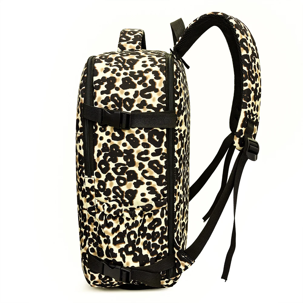 New Leopard Print Backpack with Large Capacity, Lightweight Travel Backpack, High Aesthetic Value, Commuting Computer Bag