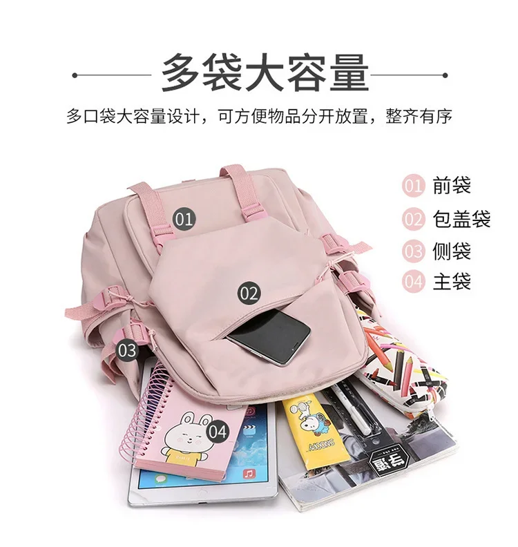 Axis Power Hetalia Backpack Fashion Cartoon Cute Print Student Schoolbag Men Women Lightweight Simple Backpack Fashion Bag