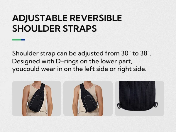 WATERFLY Crossbody Sling Backpack Sling Bag Hiking Travel Crossbody Bag For Women Men Chest Bag Daypack Fashion Shoulder Bag