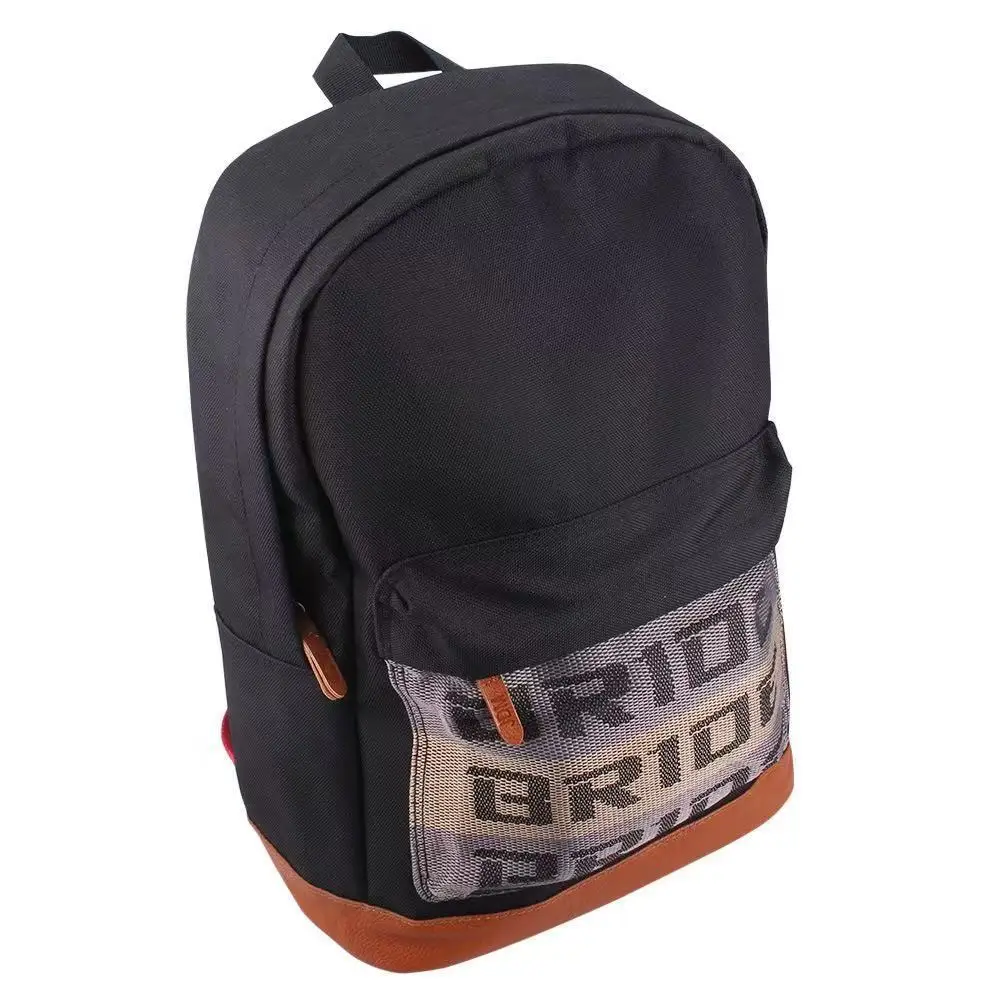 New SPARCO backpack, universal car seatbelt backpack, leather canvas material, motorcycle bag, black laptop backpack