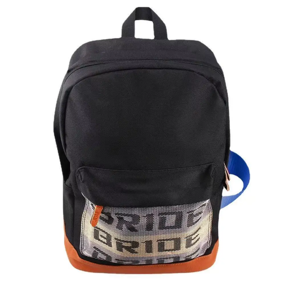 New SPARCO backpack, universal car seatbelt backpack, leather canvas material, motorcycle bag, black laptop backpack