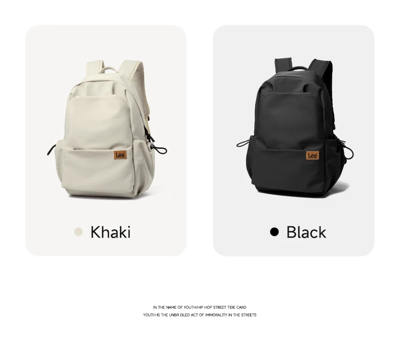 LEE Unisex Large Capacity Laptop Bagpack Women Man Middle School College Student School Bag Outdoor Travel Rucksack