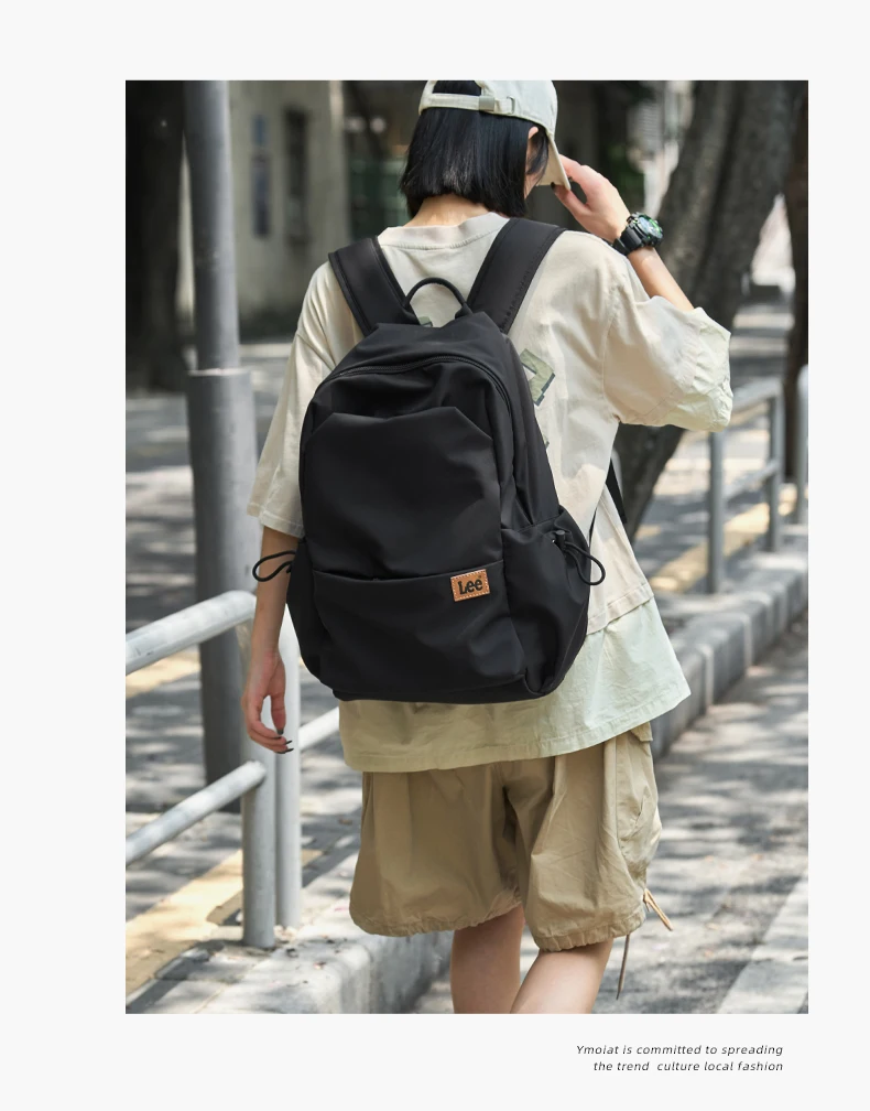 LEE Unisex Large Capacity Laptop Bagpack Women Man Middle School College Student School Bag Outdoor Travel Rucksack