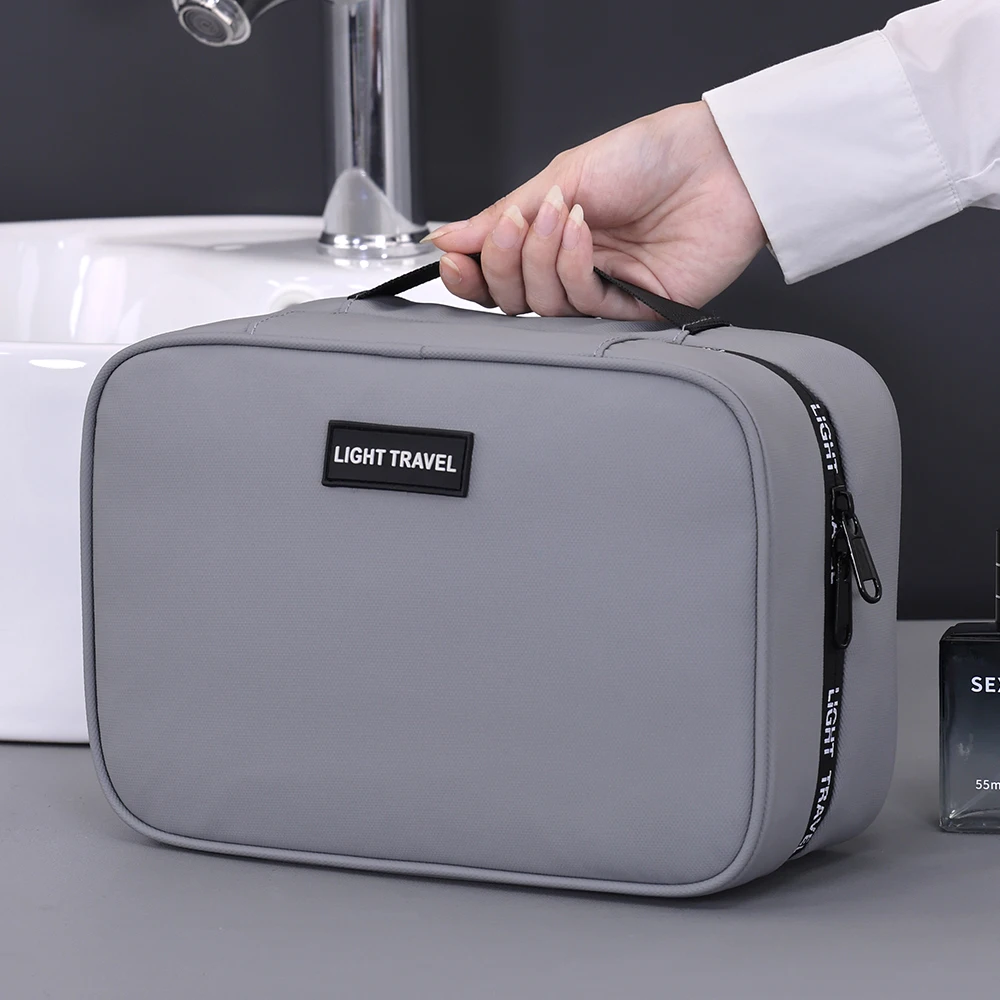 Waterproof Hanging Toiletry Bag Large Capacity Portable Travel Necessaire Case Cosmetic Bag for Men Women Wash Pouch