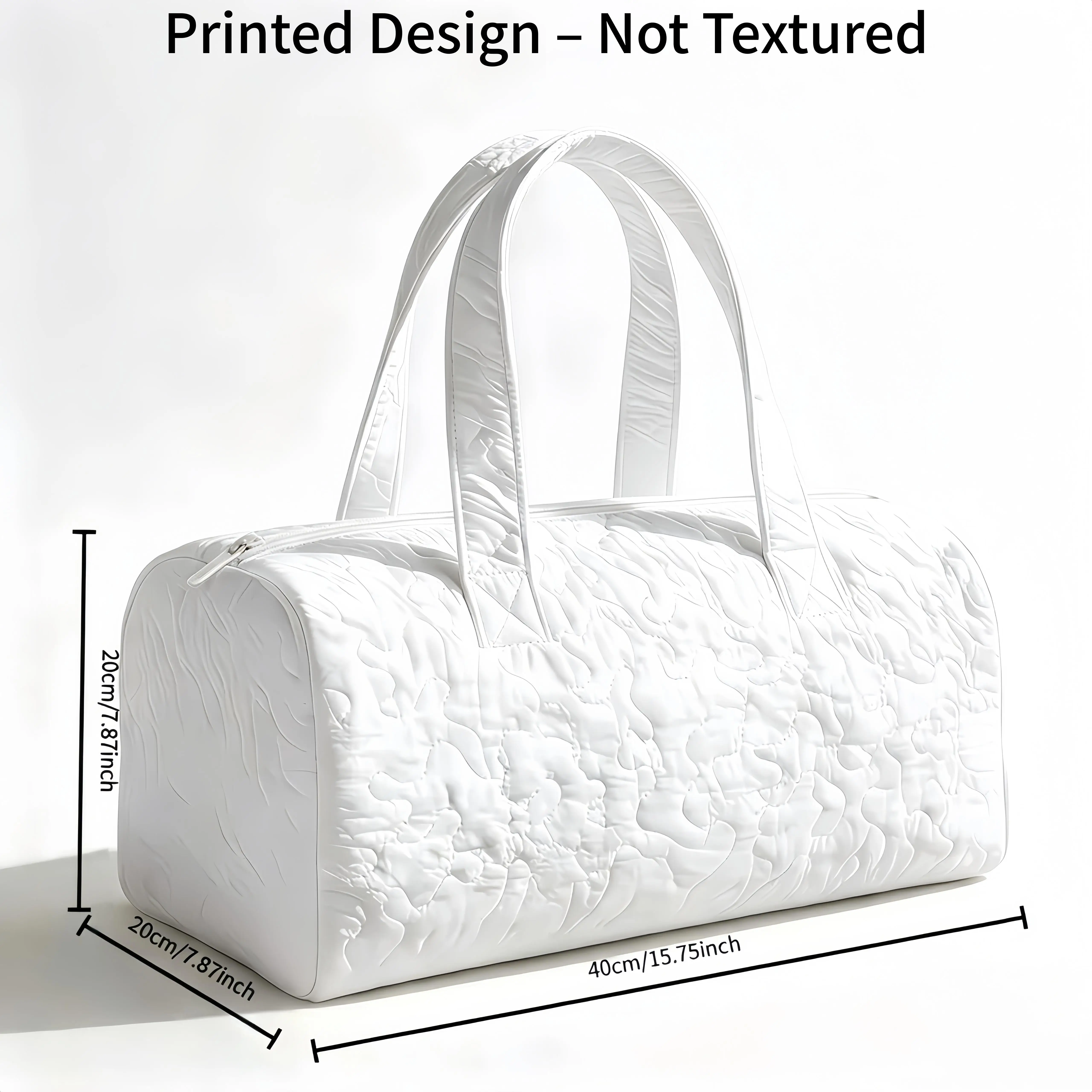 3D Printed Quilted Travel Bag - a Fashionable Gift for Hiking Camping Carrying - Casual Personalized Beach Sports Training Bag