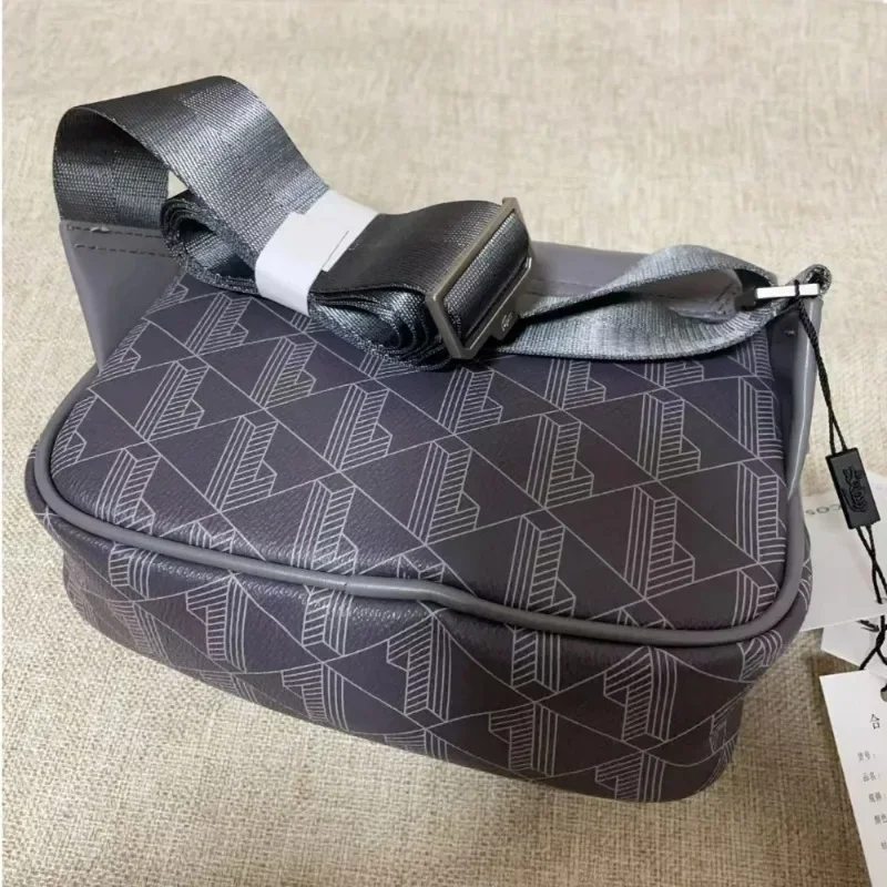 New Retro Printed Messenger Men's Shoulder Bag, Boy Fashionable Mobile Phone Storage Handbag,Pu Casual Trend Crossbody Bag