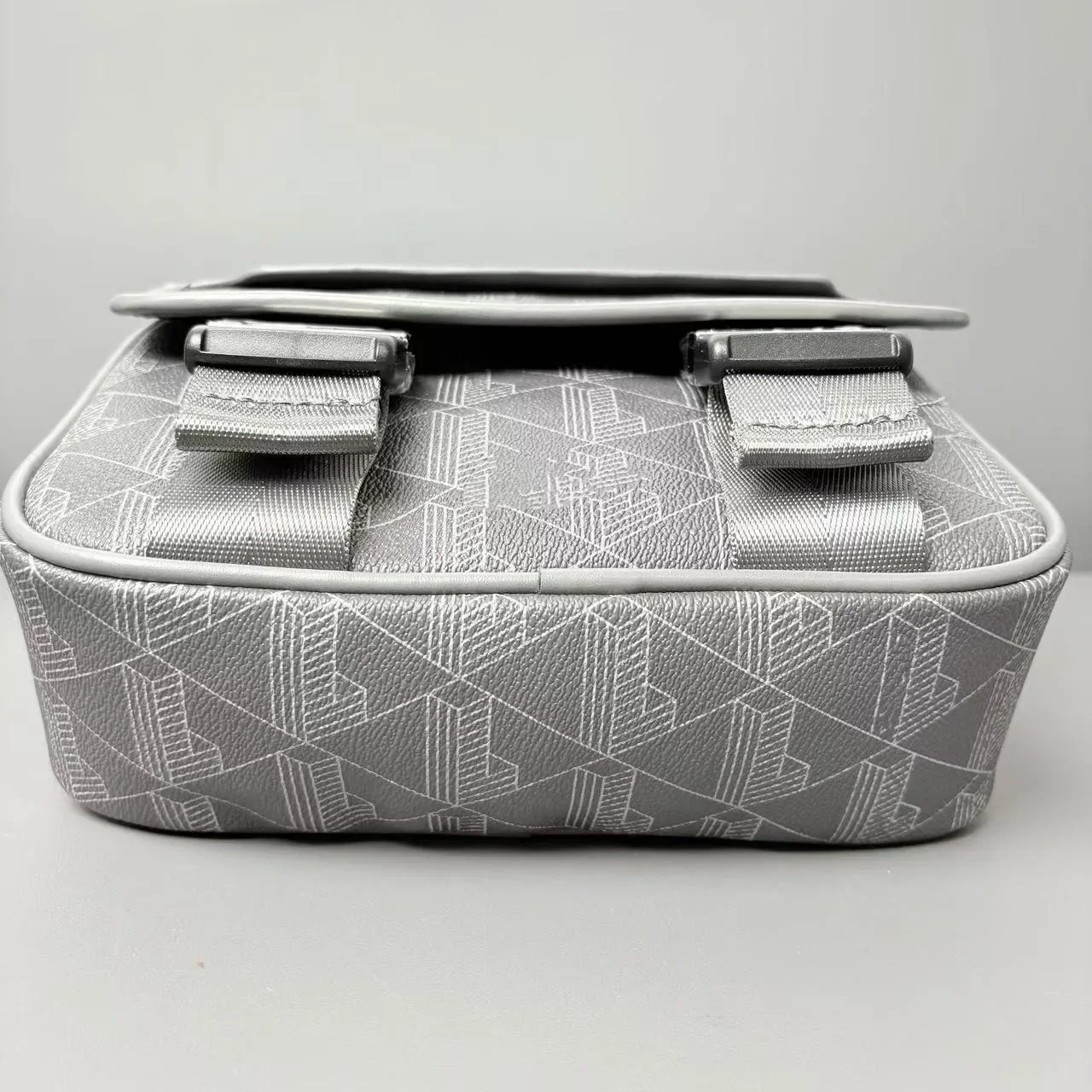 New Retro Printed Messenger Men's Shoulder Bag, Boy Fashionable Mobile Phone Storage Handbag,Pu Casual Trend Crossbody Bag