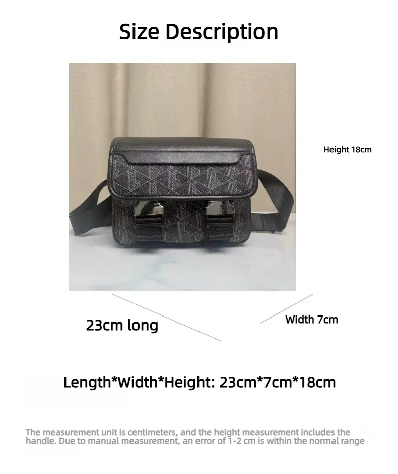New Retro Printed Messenger Men's Shoulder Bag, Boy Fashionable Mobile Phone Storage Handbag,Pu Casual Trend Crossbody Bag