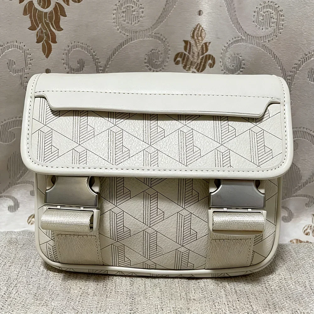 New Retro Printed Messenger Men's Shoulder Bag, Boy Fashionable Mobile Phone Storage Handbag,Pu Casual Trend Crossbody Bag