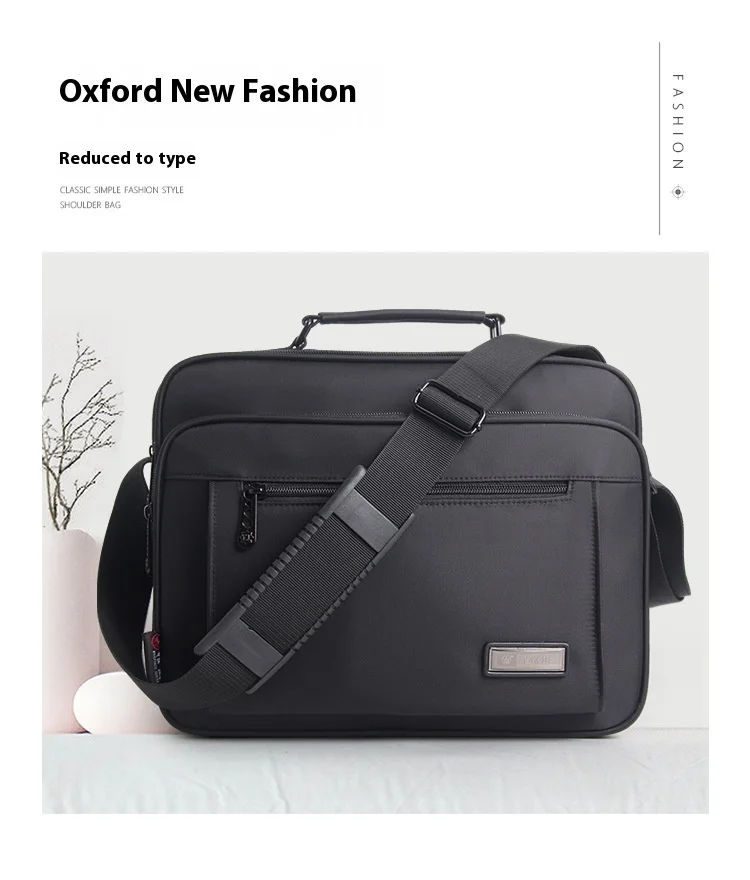 Shoulder Bag Men Handbags Messenger Small Business Briefcase Large Capacity Multifunction Fashion Casual Waterproof