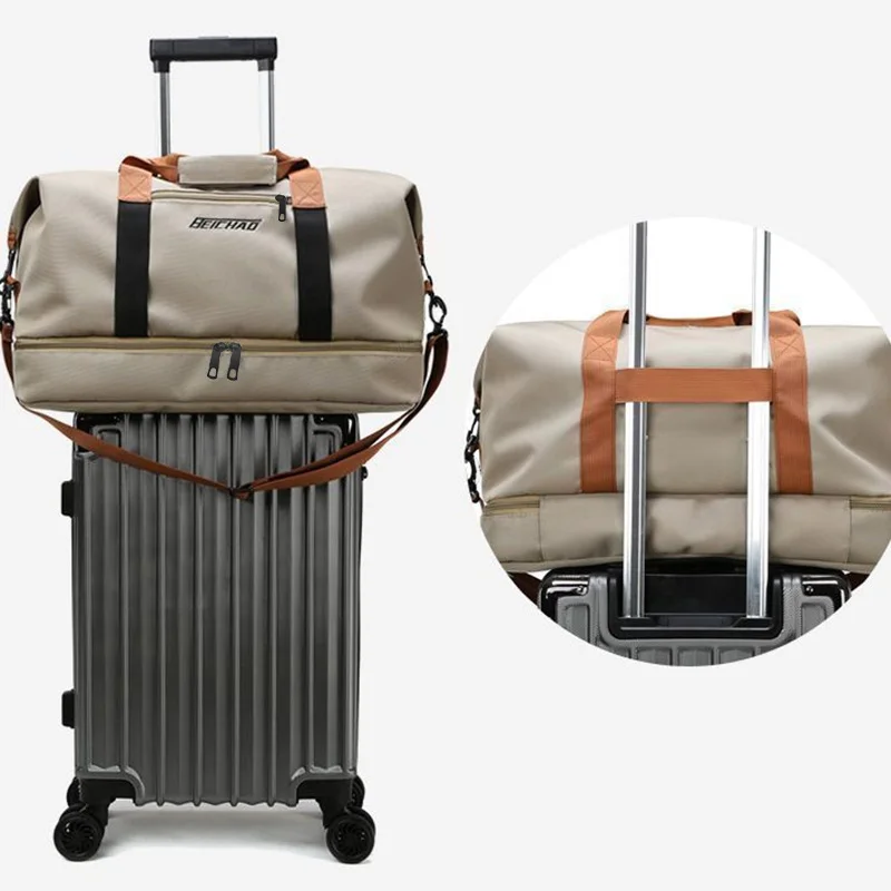 High‑quality Oxford Duffle Travel Bag Portable Gym Handbag Detachable Strap for Weekend Trip Sports Business Outing