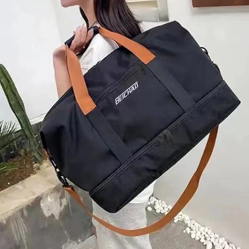 High‑quality Oxford Duffle Travel Bag Portable Gym Handbag Detachable Strap for Weekend Trip Sports Business Outing