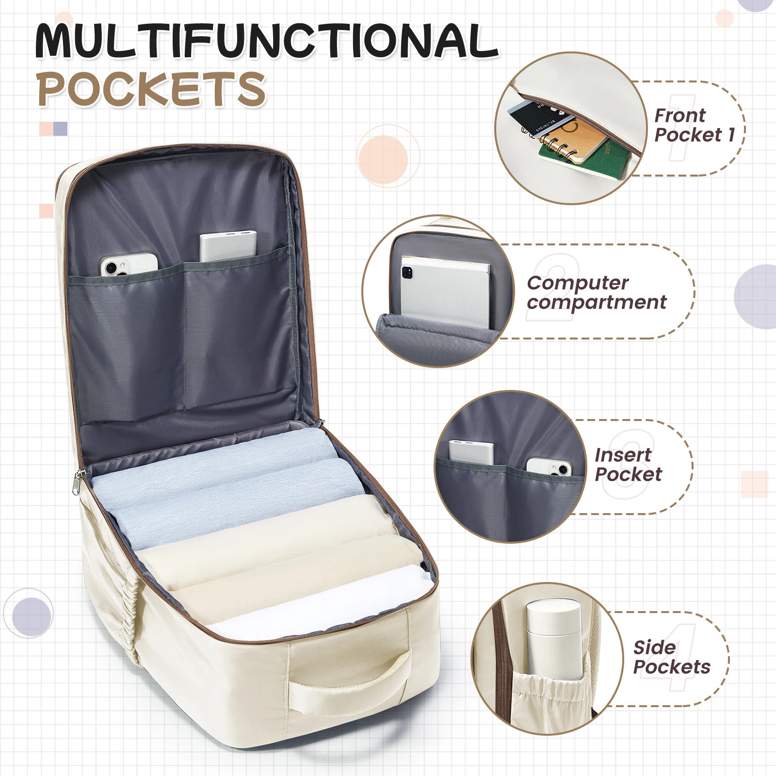 Cabin Airplane Travel Backpack 40x30x20, Hand Luggage Cabin Backpack Wizzair 40x30x20 Carry-Ons Men Women 15.6 inch Laptop Bags