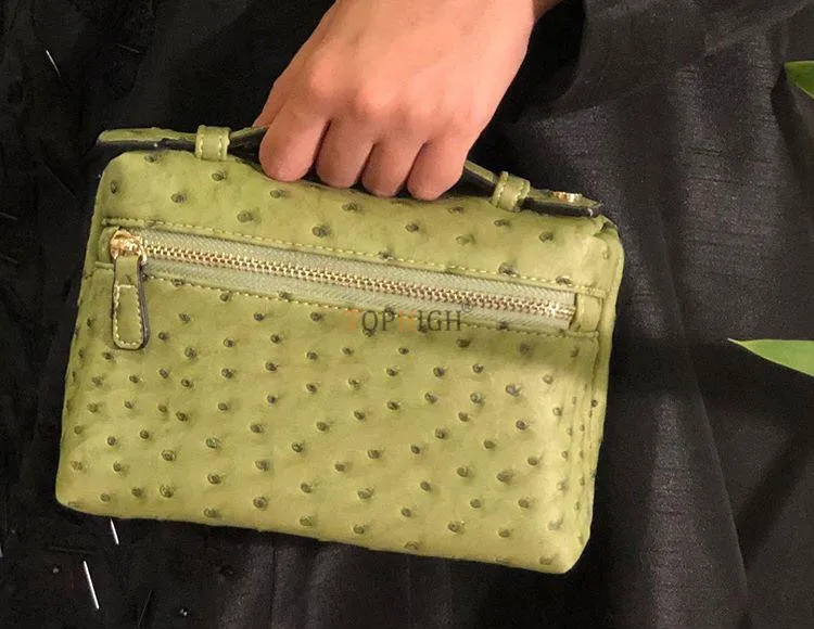 TOPHIIGH Newly Handbag Fashion Portable Make Up Bag For Women Clutch Snake Red Coffee Ladies Hand Bag Purse Ins Hot Selling