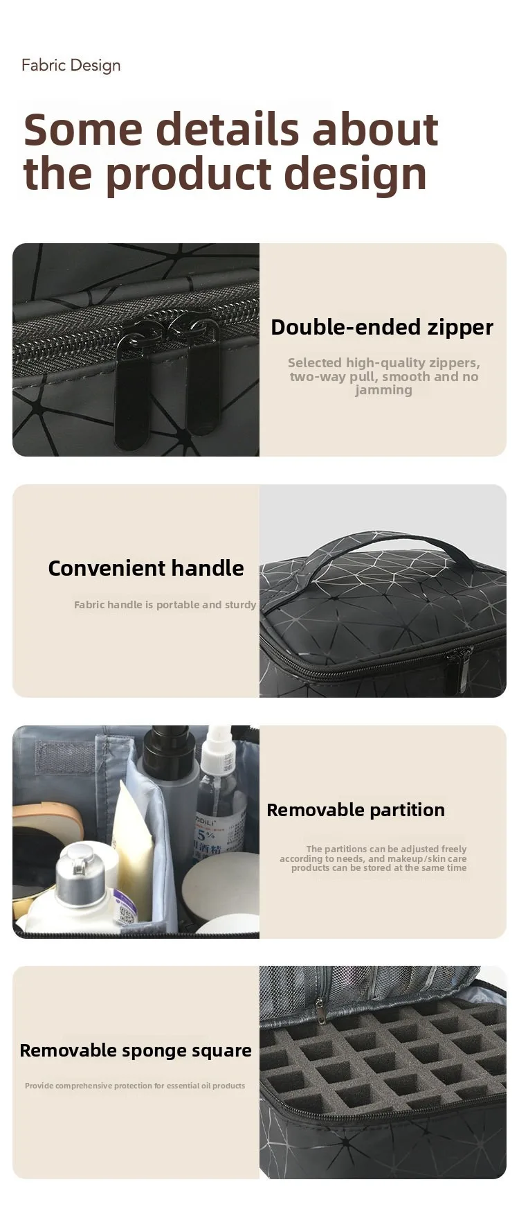 Cross-Border Large-Capacity Cosmetic Bag, High-End PVC Portable Women's Bag, Nail Polish Storage Bag, Manicure Tote Bag, Bag