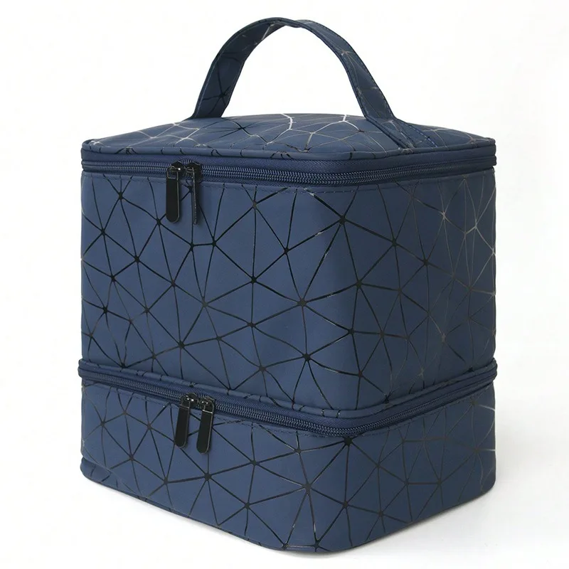 Cross-Border Large-Capacity Cosmetic Bag, High-End PVC Portable Women's Bag, Nail Polish Storage Bag, Manicure Tote Bag, Bag