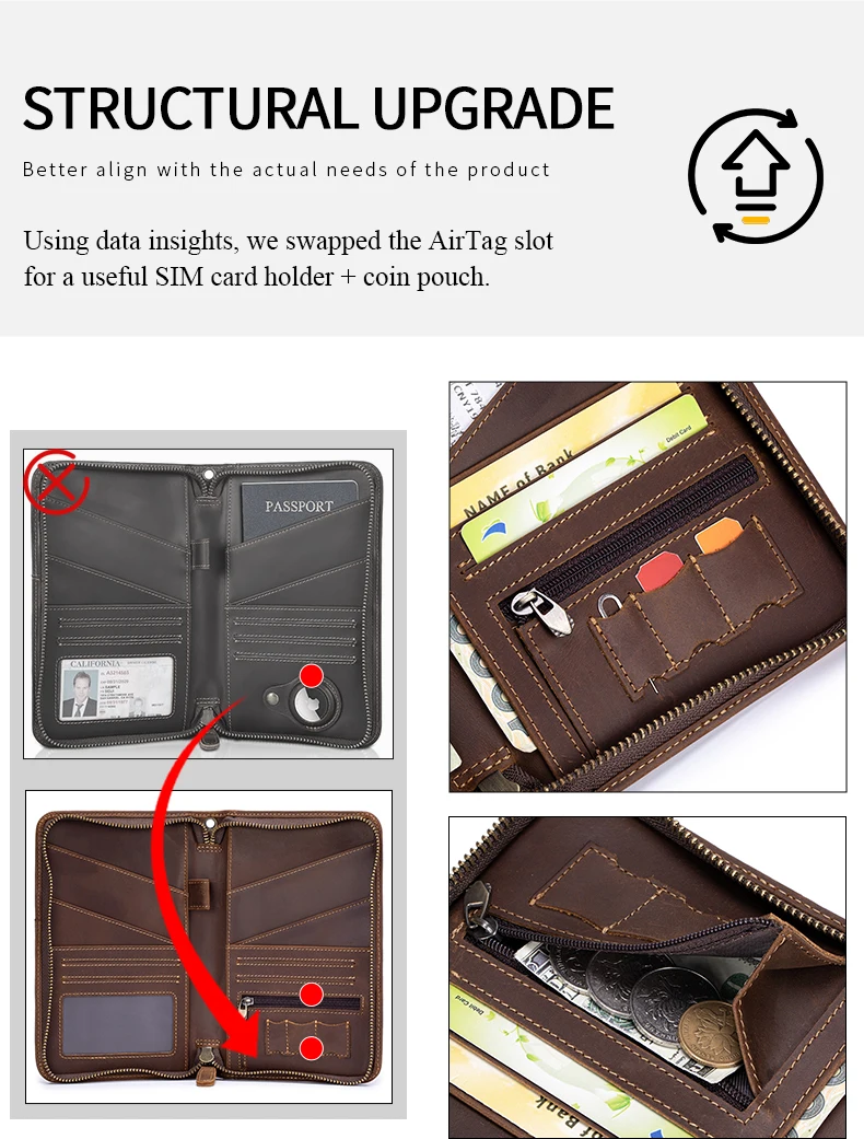 Passport Holder for Travel Family with Strap Genuine Leather RFID Blocking Travel Document Organizer Wallet with Pen Holder